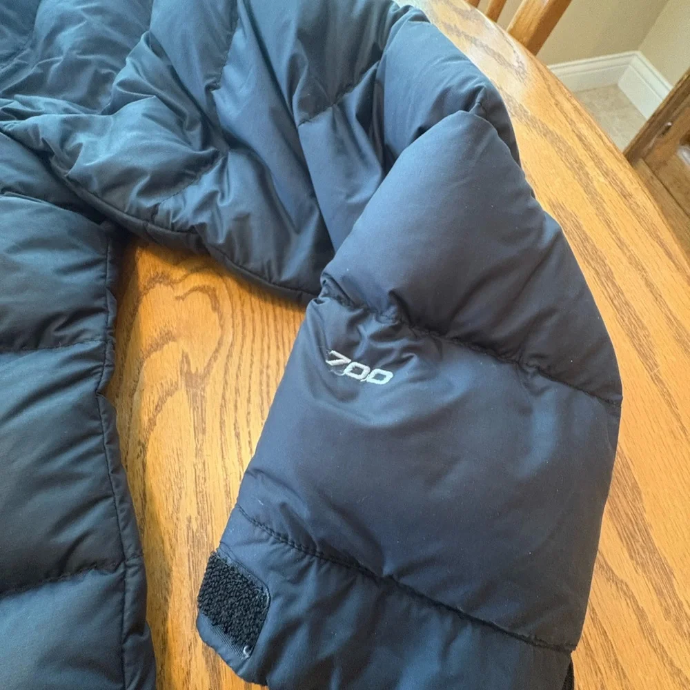 North Face Womens XL Black Nuptse Down Jacket Coat 700 - Picture 3 of 12